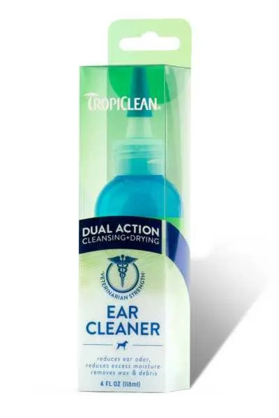 4 oz. Tropiclean ear Cleaner Dual Action - Health/First Aid